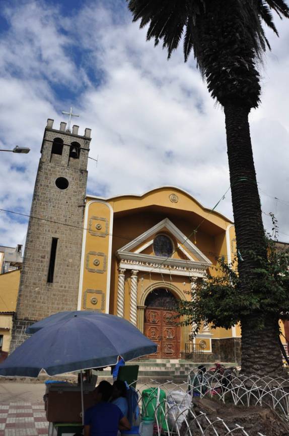 A igreja matriz da simpática Coroico, na região dos Yungas, na Bolívia